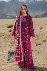 MAARIA.B — 3pc on Digital Lawn with Lawn 4 side printed Dopatta image 0